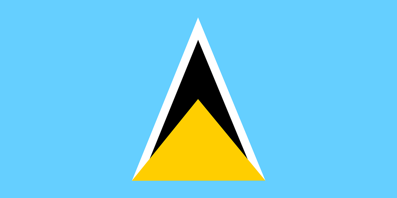 saint lucia, flag, national