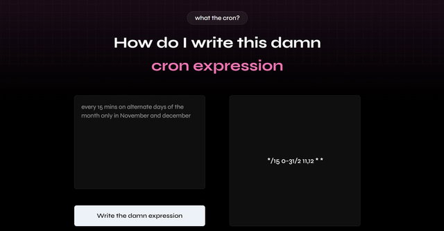 Text to Cron #developer tools