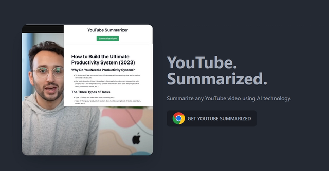 YouTube Summarized #summarizer