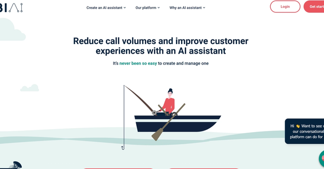 Reduce call volumes and improve customer experiences with an AI assistant.