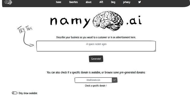 Namy ai #startup tools