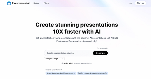 Powerpresent AI #presentations