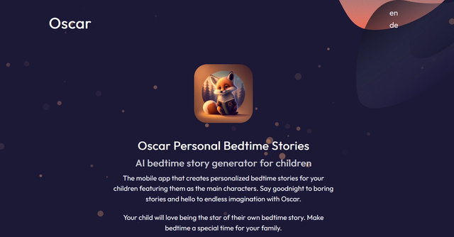 Oscar - bedtime story generator #story teller