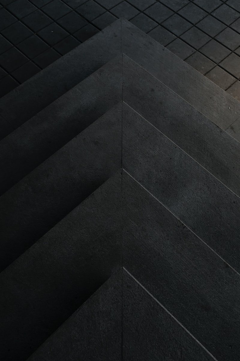 aerial view photography of concrete step